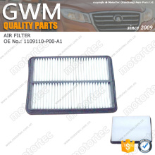 OE great wall spare parts air filter 1109110-P00-A1